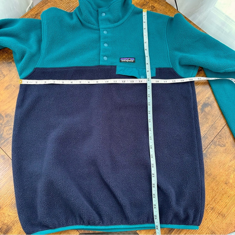 Patagonia Women’s Lightweight Synchilla Snap Pullover Fleece, Elwha Blue, Medium - Picture 11 of 14